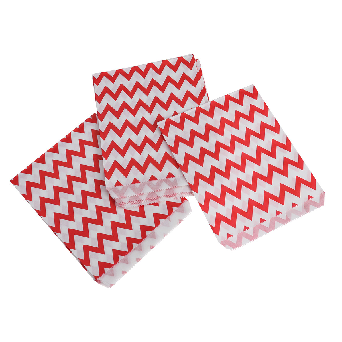 Food Snacks Distribution - 25Pcs Durable Food Paper Bags V-Shaped