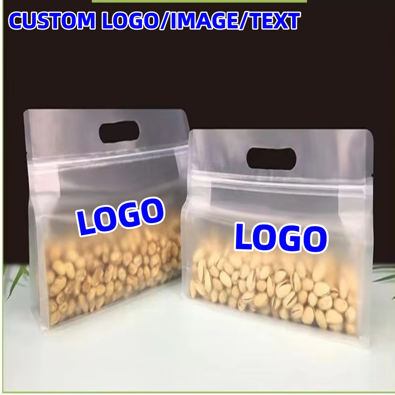 50PCS Frosted 3D Stand Up Zipl - Food Halloween Snacks ulasan dan harga