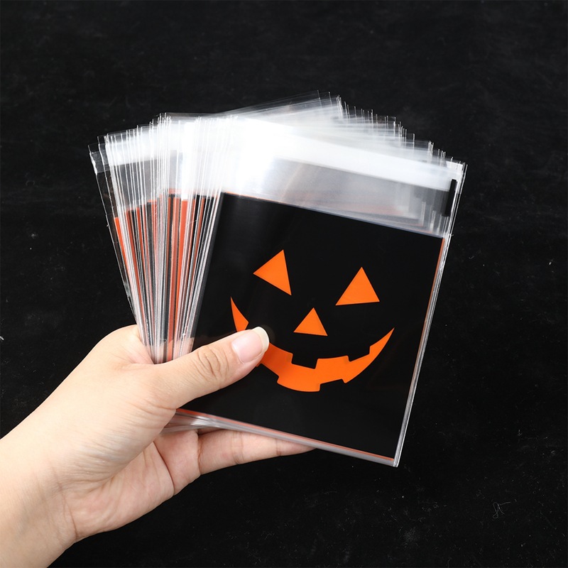 50/100pcs Halloween Black Oran - Food Halloween Snacks ulasan dan harga