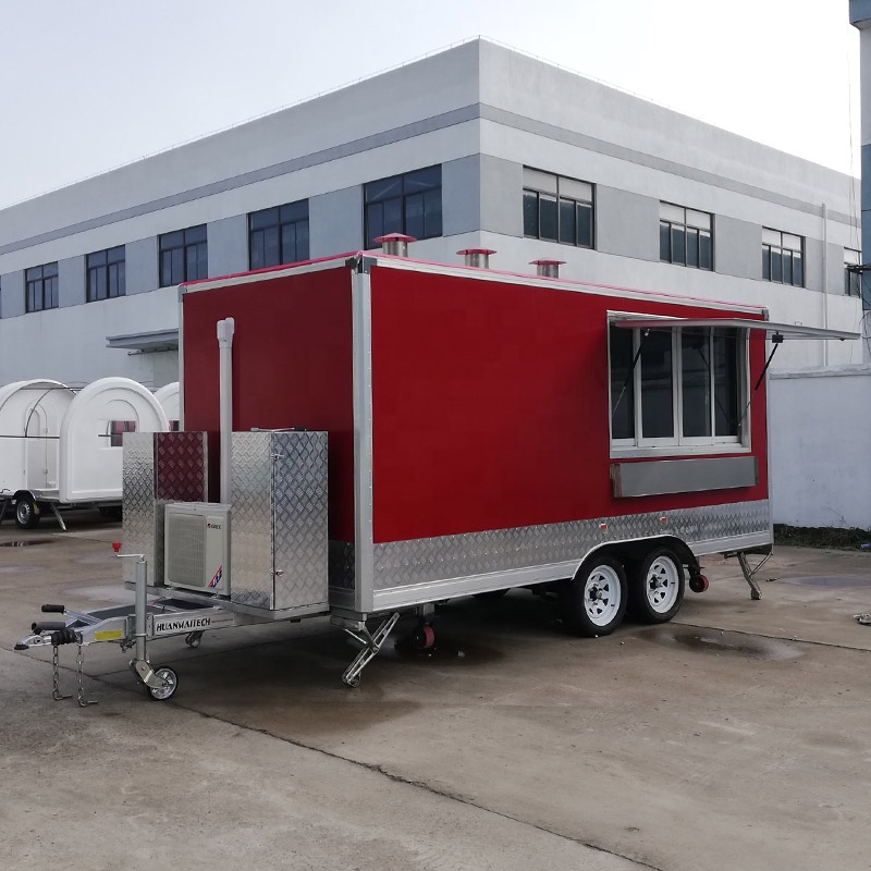 Square Type Food Trailer Custo - Food Energy Snacks ulasan dan harga