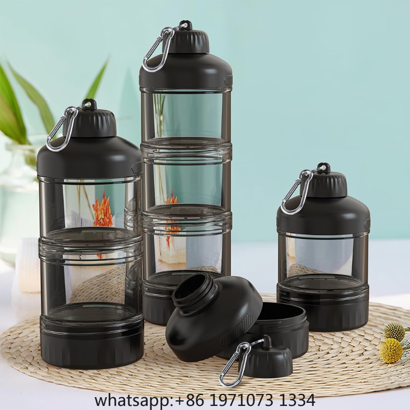 Portable 3-Layer Powder Dispen - Food Protein Snacks ulasan dan harga