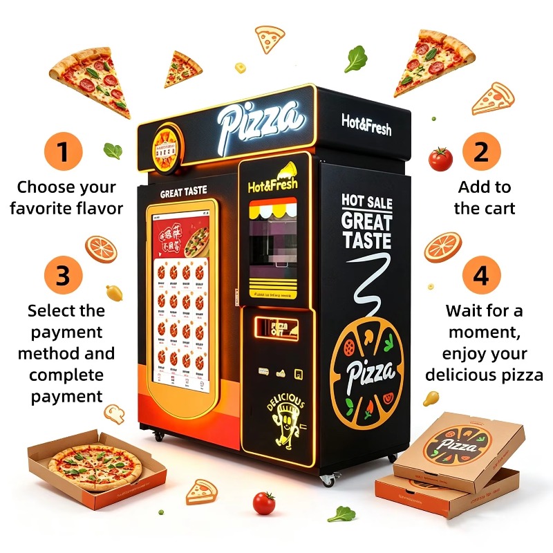 Pizza Snack Vending Kiosk Cust - Quick Food Snacks ulasan dan harga