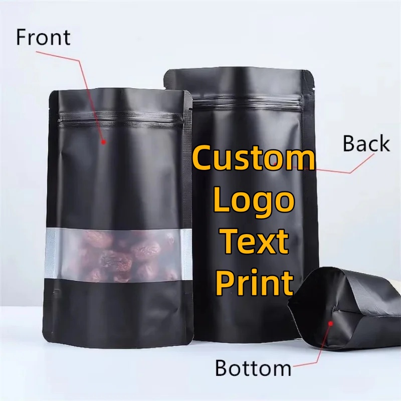 100PCS Stand-up Matte Black Al - Food Halloween Snacks ulasan dan harga