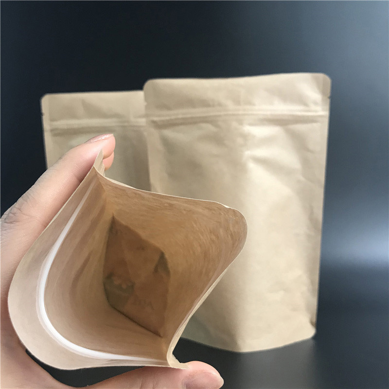 50pcs Resealable Doypack Brown - Food Energy Snacks ulasan dan harga