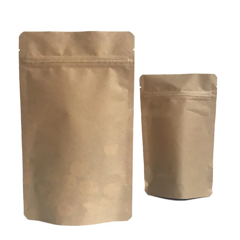 50pcs Resealable Doypack Brown - Food Energy Snacks ulasan dan harga