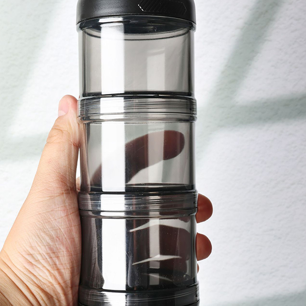 Portable 3-Layer Powder Dispen - Food Protein Snacks ulasan dan harga
