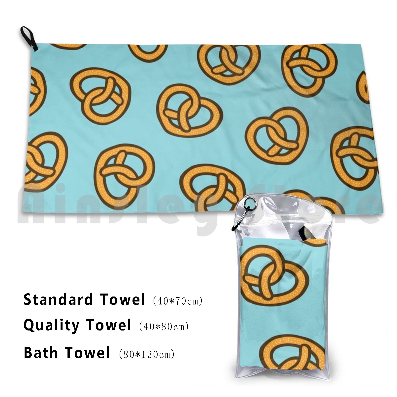 I Heart Pretzels Pattern Beach - Quick Food Snacks ulasan dan harga
